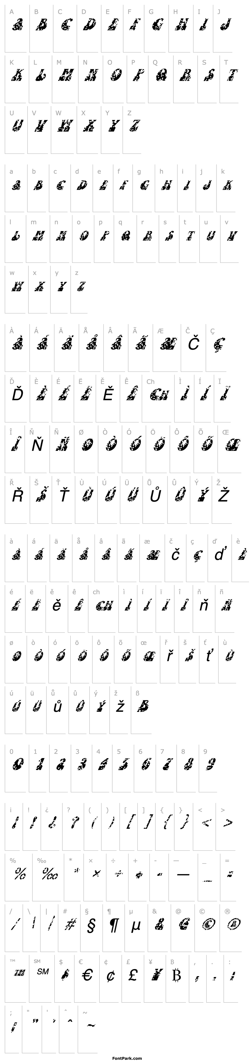 Overview FZ JAZZY 16 HOLEY ITALIC