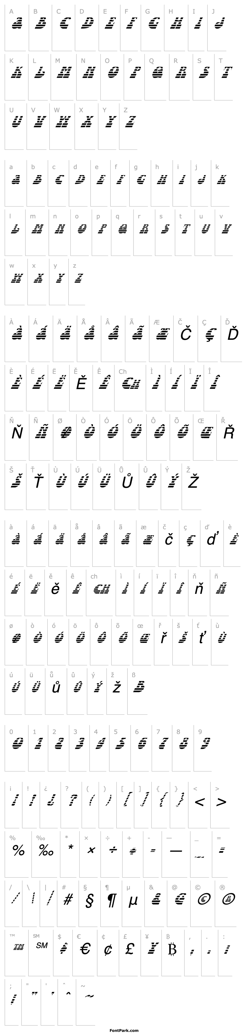 Overview FZ JAZZY 16 STRIPED ITALIC