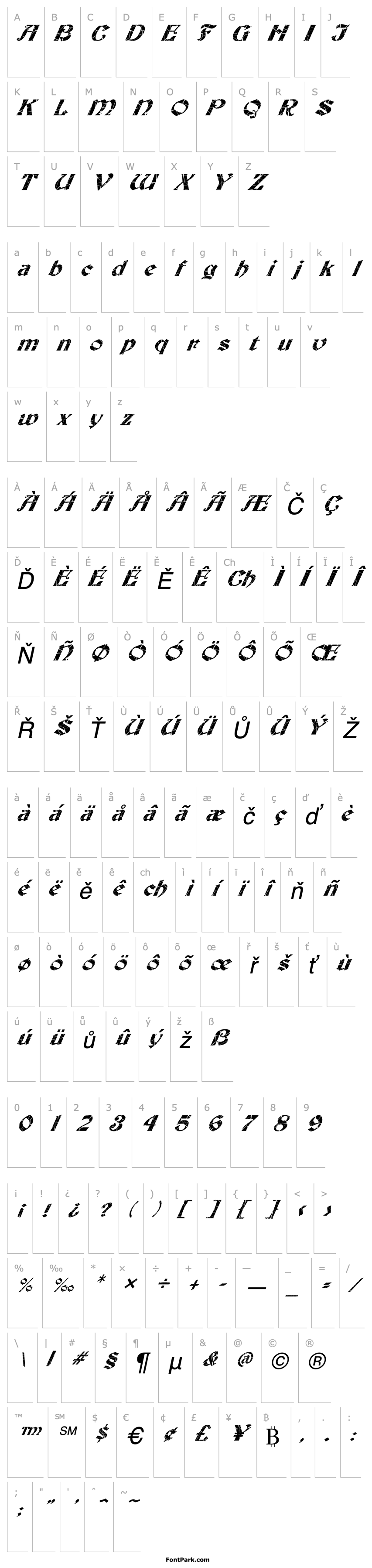 Overview FZ JAZZY 19 CRACKED ITALIC