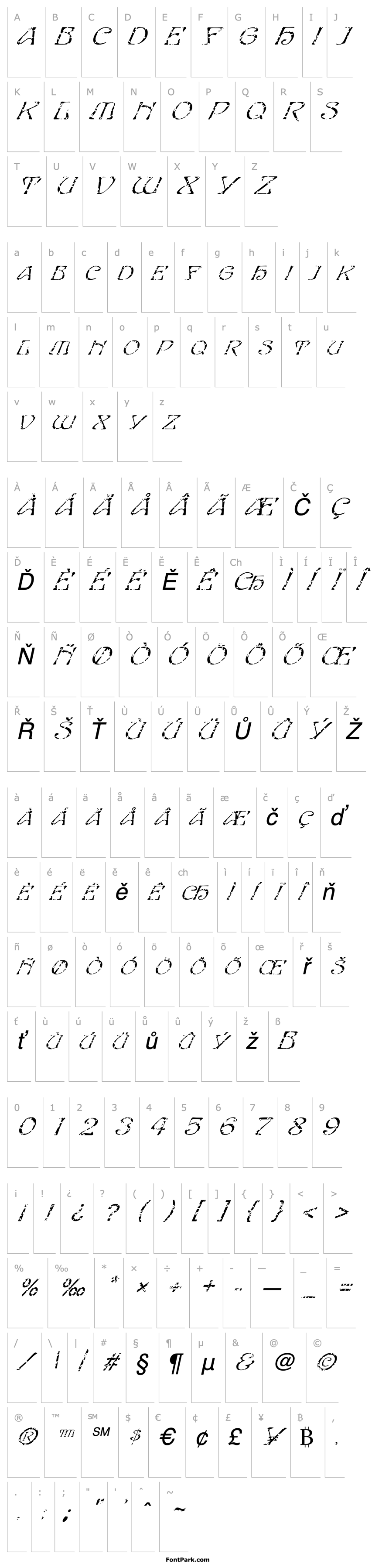 Přehled FZ JAZZY 20 HOLEY ITALIC