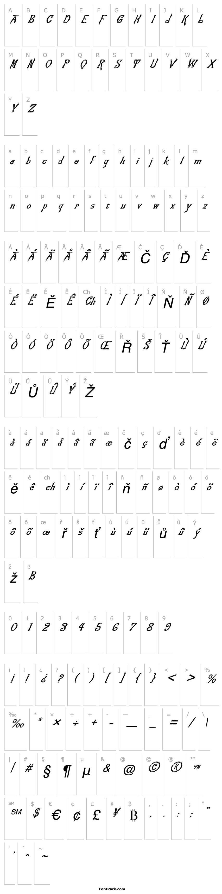 Overview FZ JAZZY 21 CRACKED ITALIC