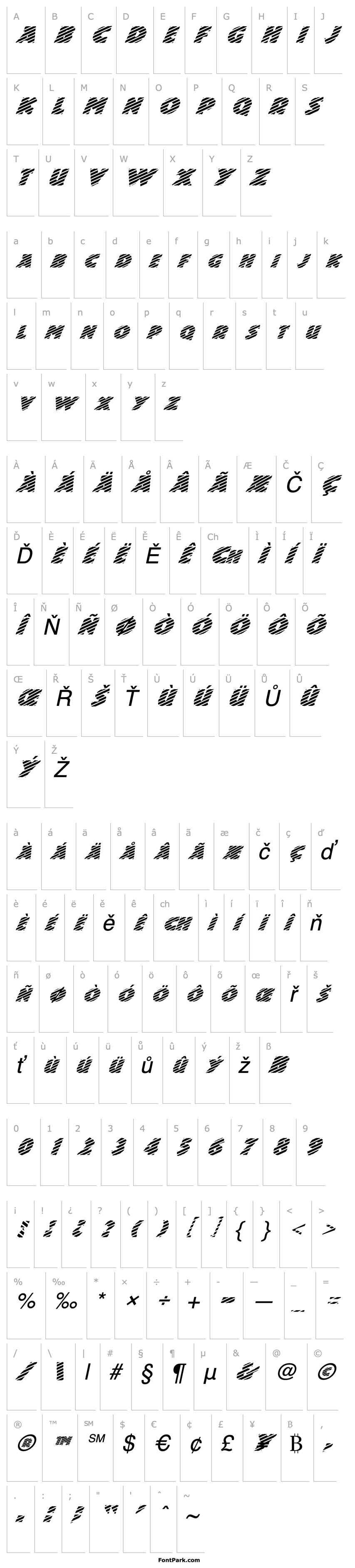 Overview FZ JAZZY 24 STRIPED ITALIC