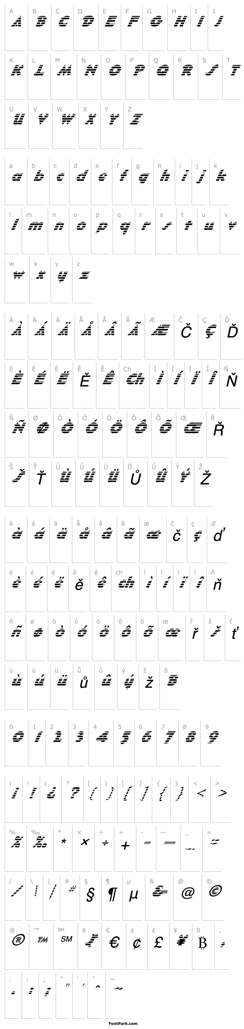 Overview FZ JAZZY 32 STRIPED ITALIC