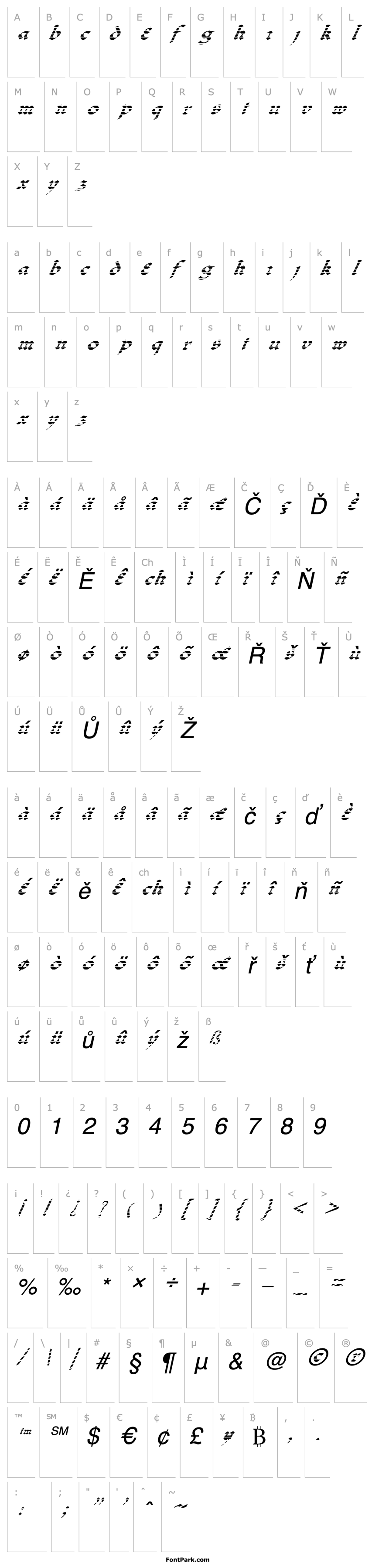 Overview FZ JAZZY 33 STRIPED ITALIC