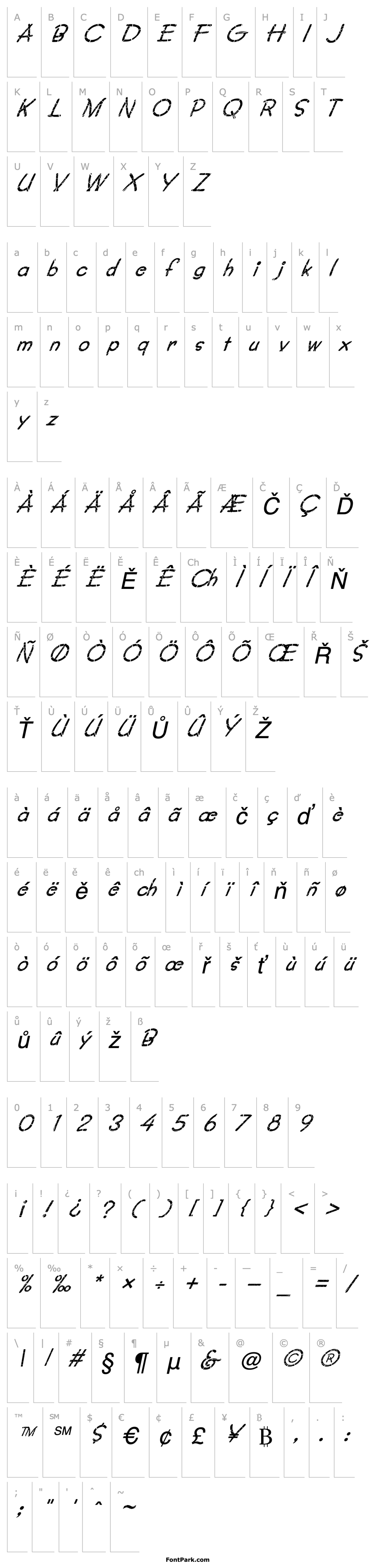 Overview FZ JAZZY 34 CRACKED ITALIC