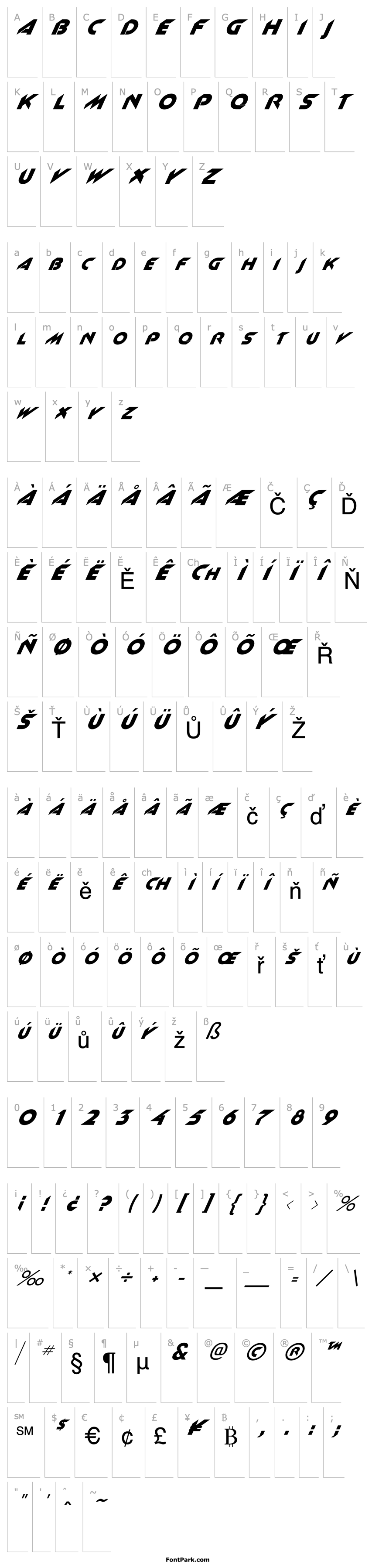 Overview FZ JAZZY 4 ITALIC