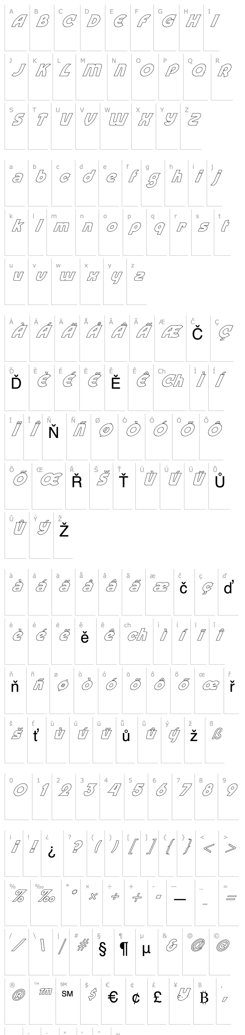 Overview FZ JAZZY 52 HOLLOW ITALIC