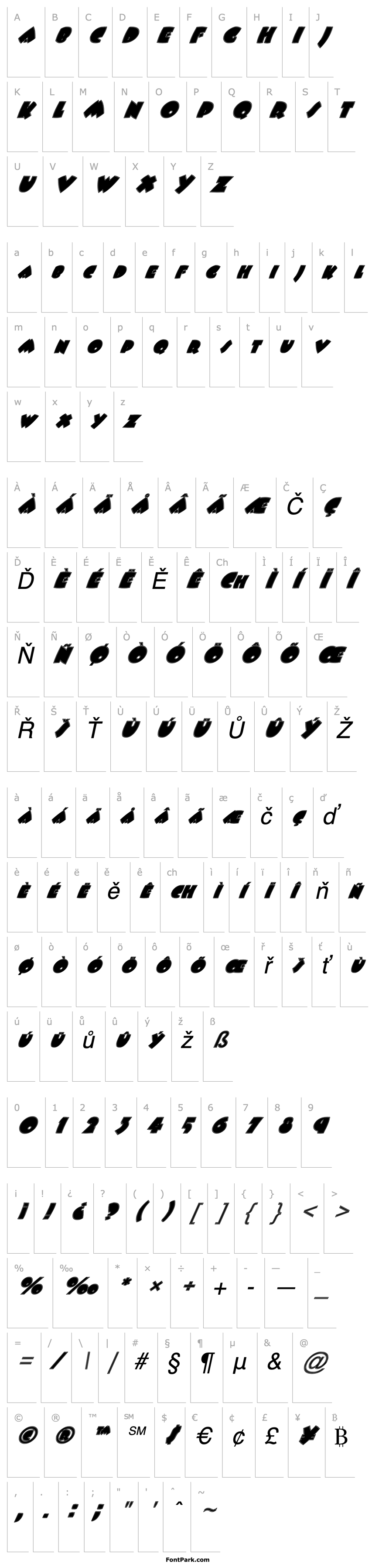 Přehled FZ JAZZY 9 CONTOUR ITALIC