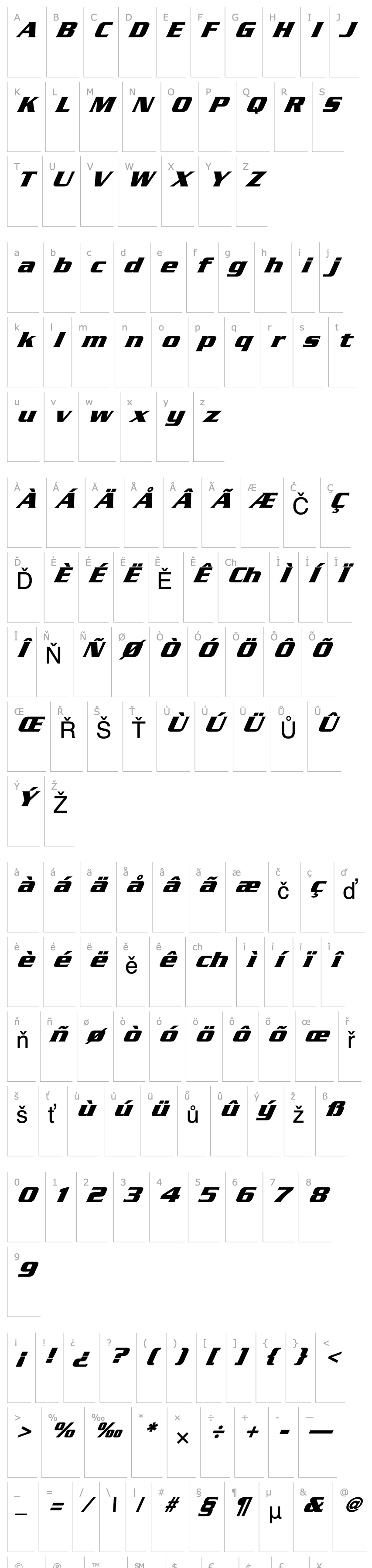 Overview FZ ROMAN 11 ITALIC