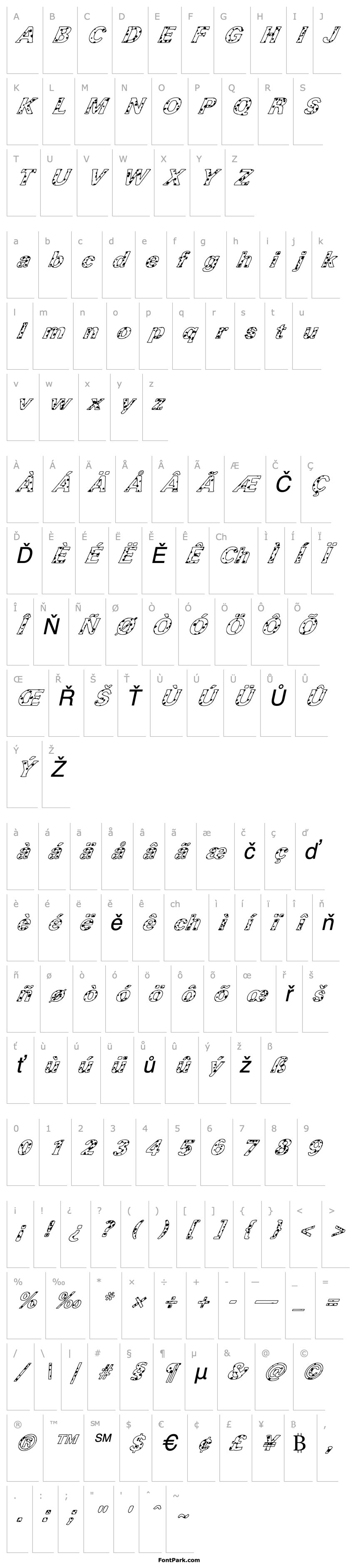 Overview FZ ROMAN 37 SPOTTED ITALIC