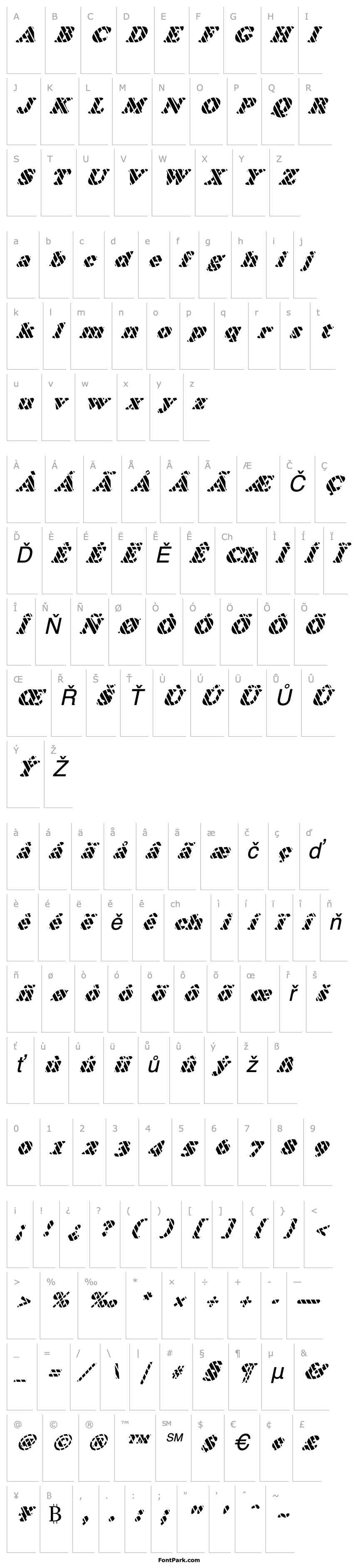 Overview FZ ROMAN 4 STRIPED ITALIC