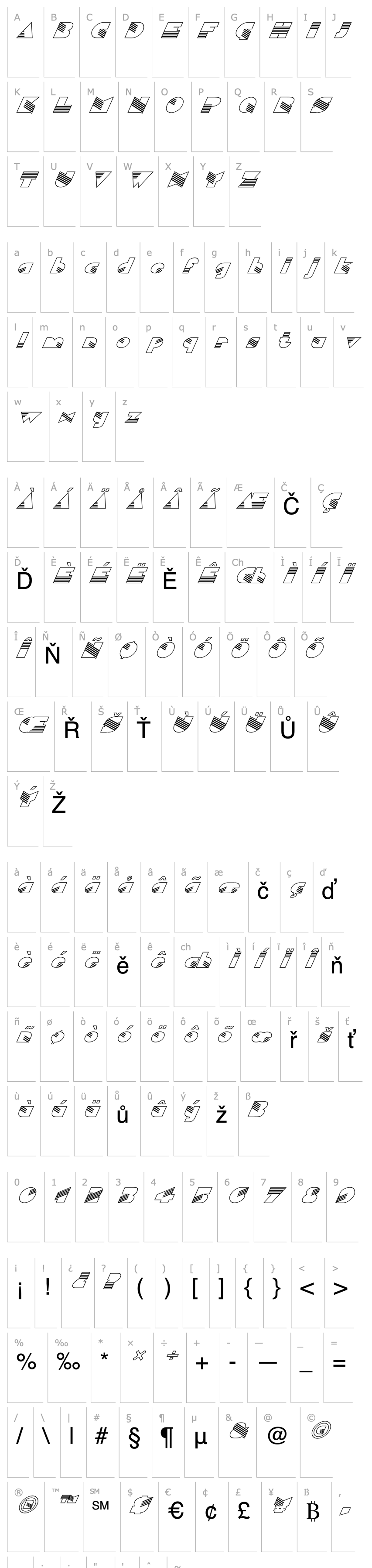 Overview FZ UNIQUE 11 HOLLOW ITALIC