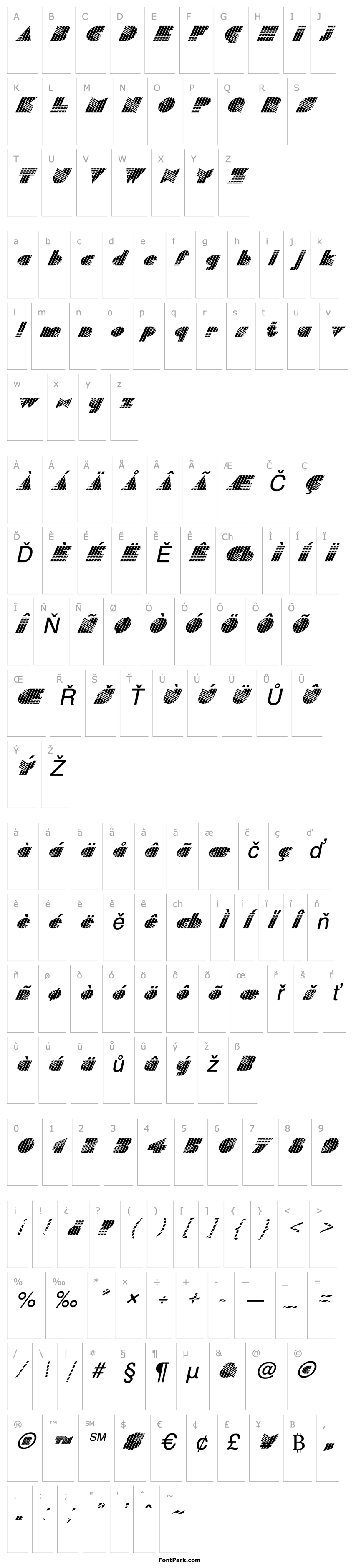 Overview FZ UNIQUE 11 STRIPED ITALIC