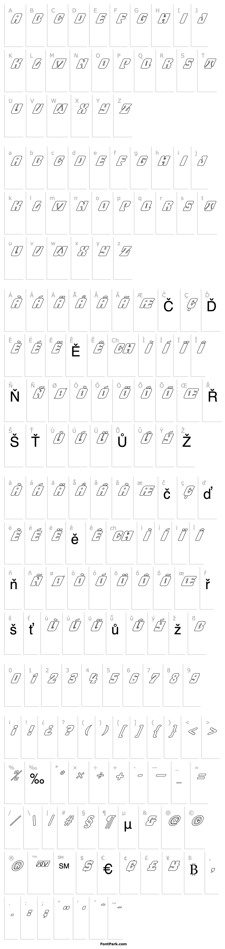 Overview FZ UNIQUE 32 HOLLOW ITALIC