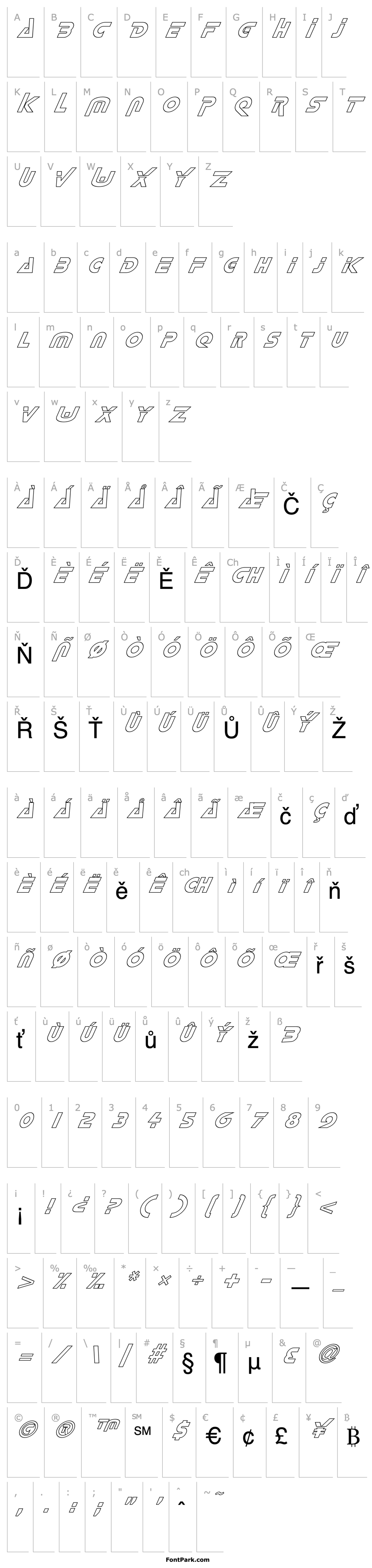 Overview FZ UNIQUE 35 HOLLOW ITALIC