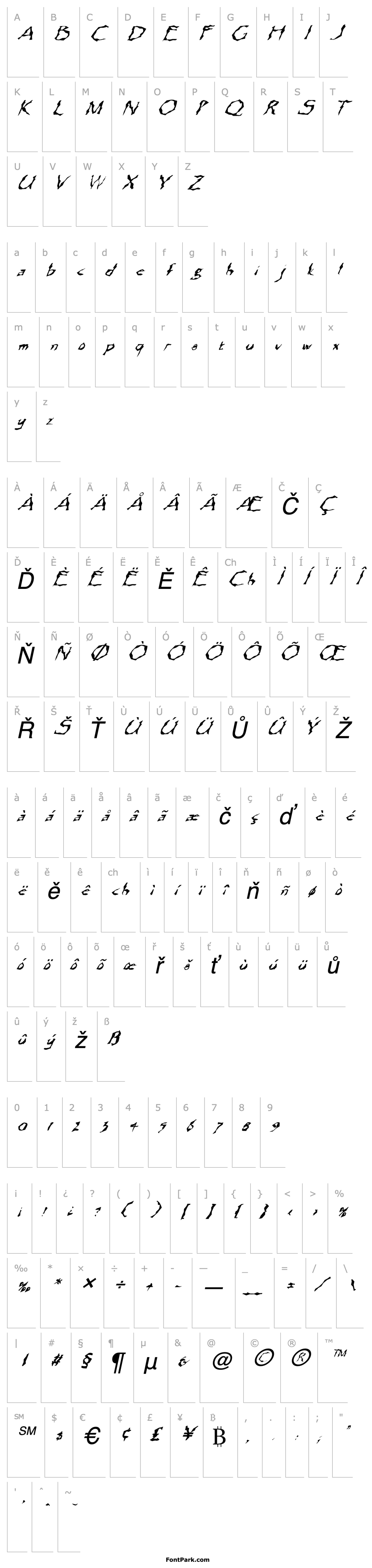 Overview FZ WACKY 13 ITALIC