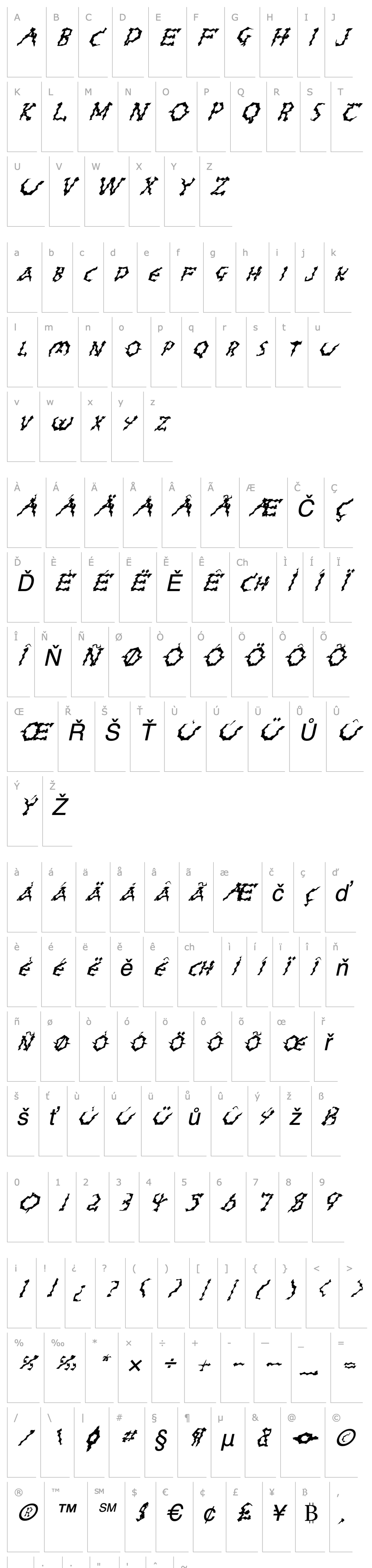 Overview FZ WACKY 23 ITALIC