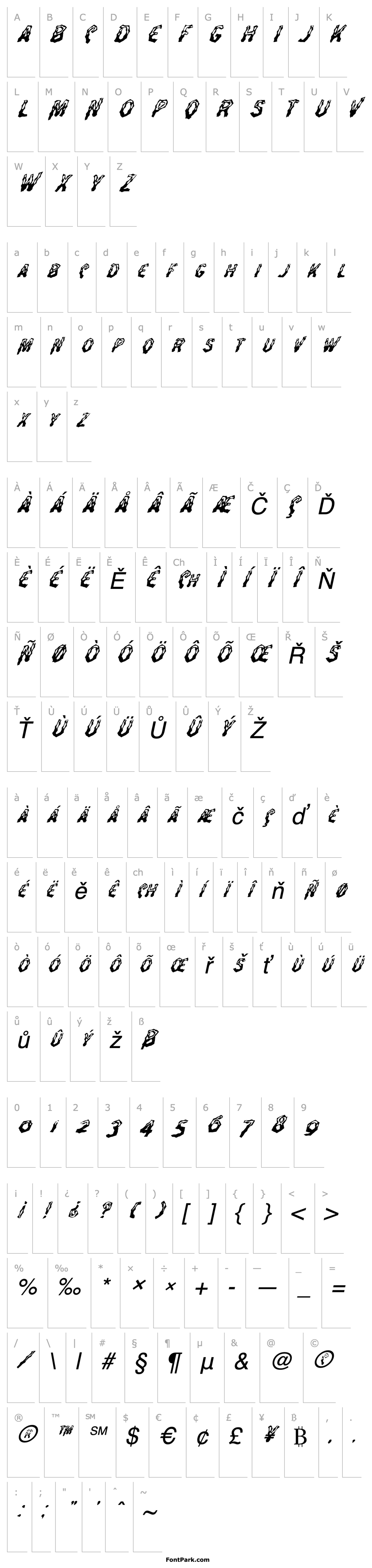 Overview FZ WACKY 26 ITALIC