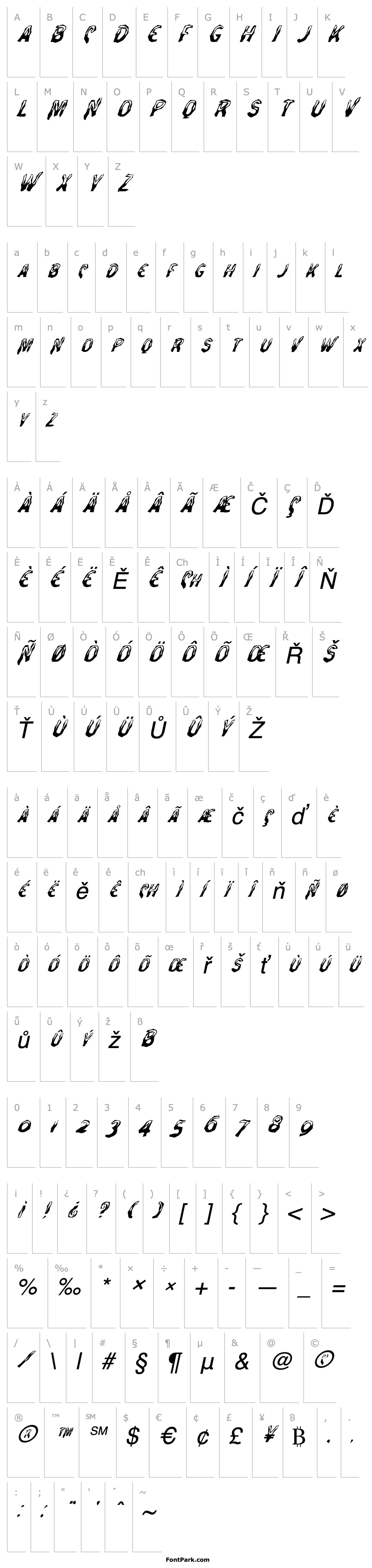 Overview FZ WACKY 27 ITALIC