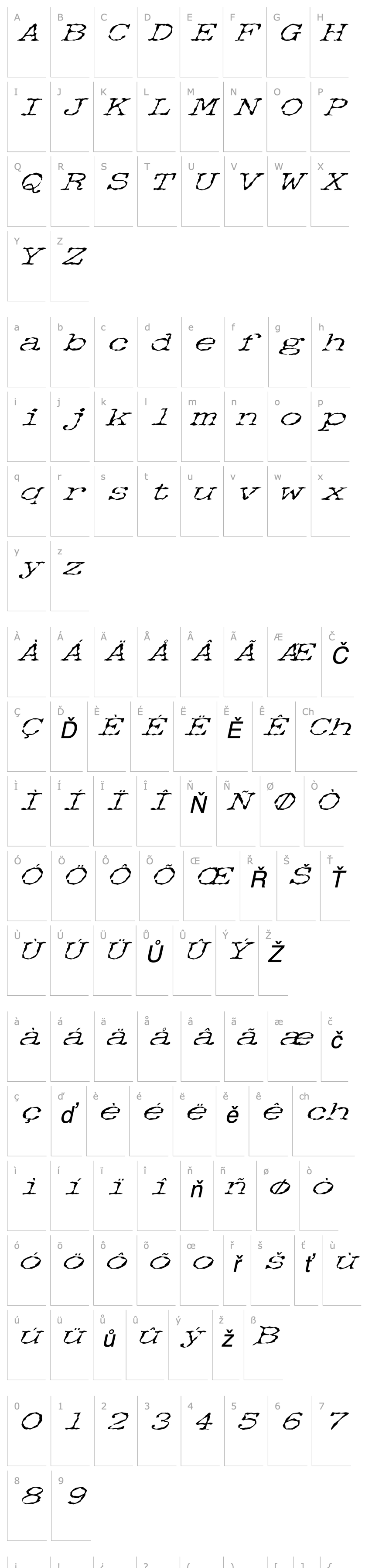 Overview FZ WACKY 34 ITALIC