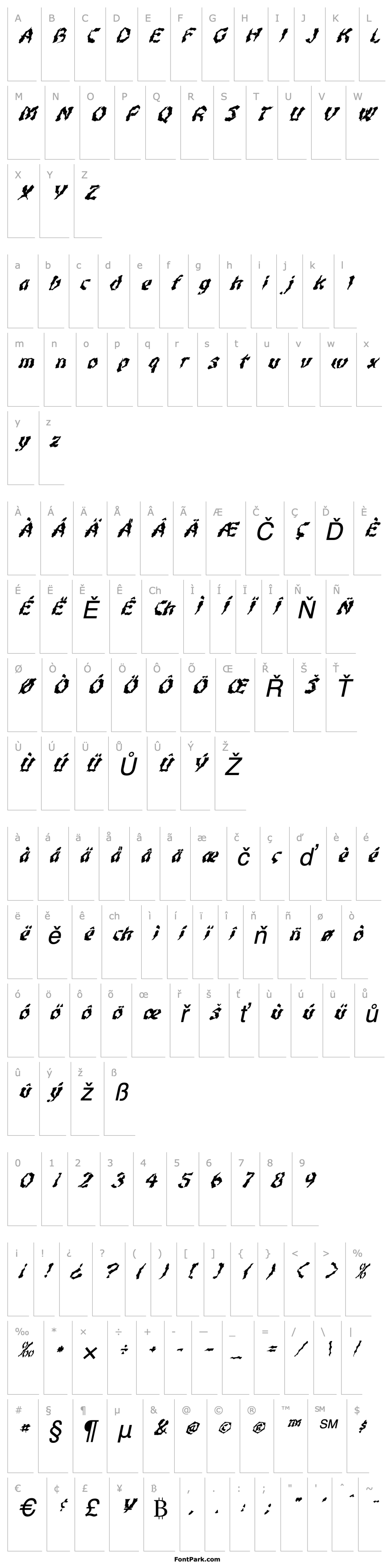 Overview FZ WACKY 47 ITALIC