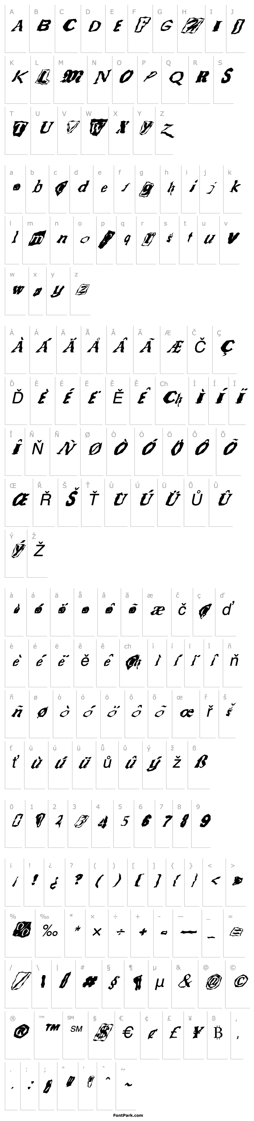 Overview FZ WACKY 50 ITALIC