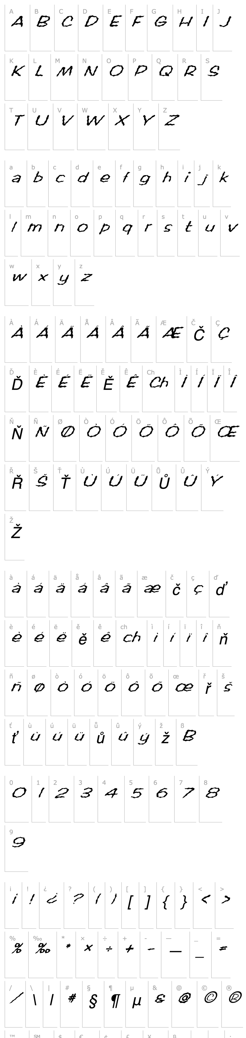 Overview FZ WACKY 60 ITALIC