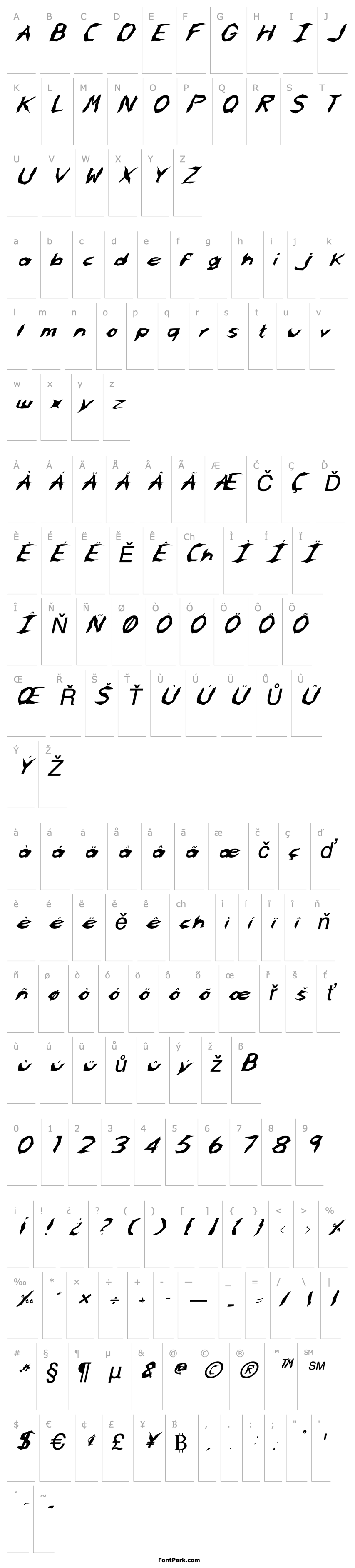 Overview FZ WACKY 61 ITALIC