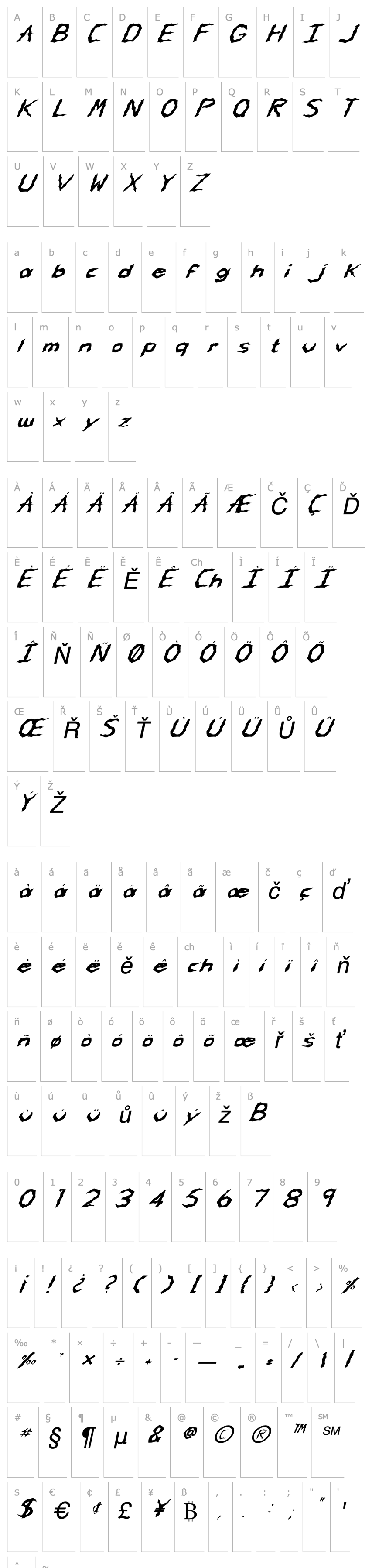 Overview FZ WACKY 62 ITALIC