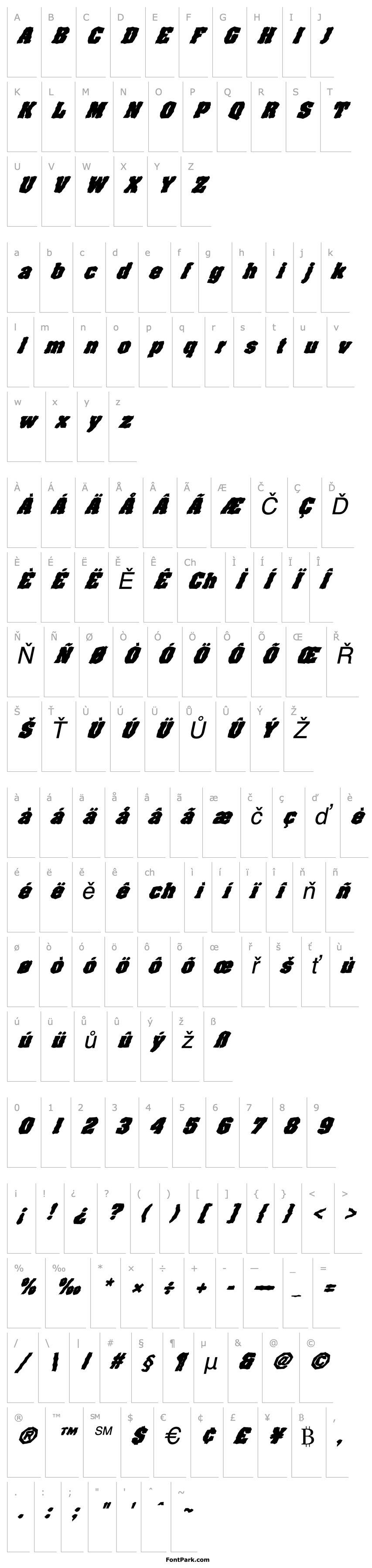 Overview FZ WACKY 65 ITALIC