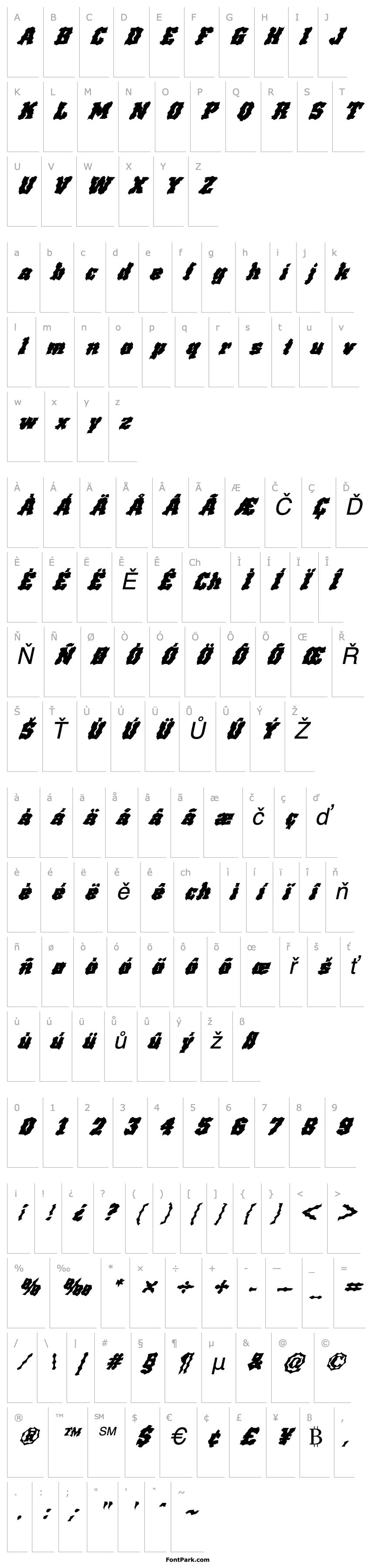 Overview FZ WACKY 67 ITALIC