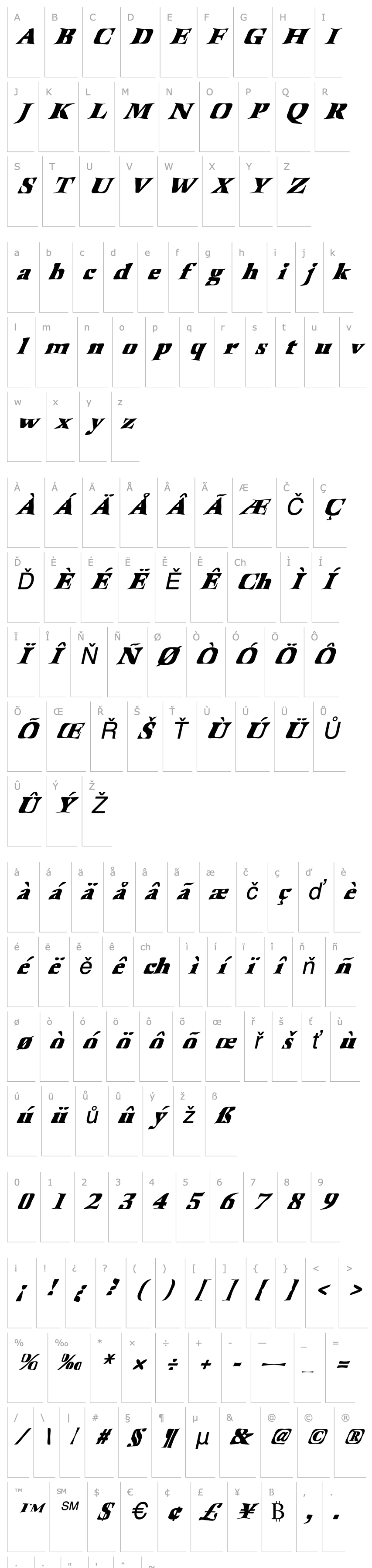 Overview FZ WARPED 41 ITALIC