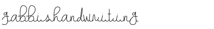 Preview gabbishandwriting