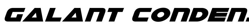 Font Galant Condensed Italic by Daniel Zadorozny