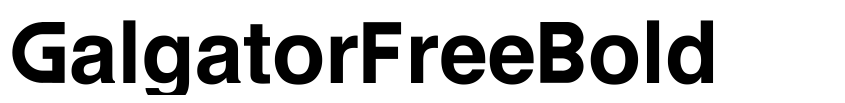 Preview GalgatorFreeBold