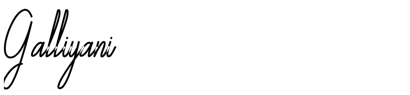 Font Galliyani by Unknown