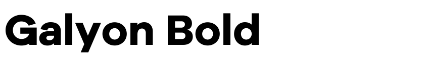Preview Galyon Bold