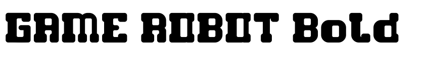 Preview GAME ROBOT Bold