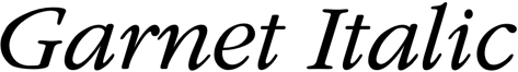 Preview Garnet Italic