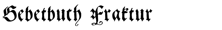 Preview Gebetbuch Fraktur