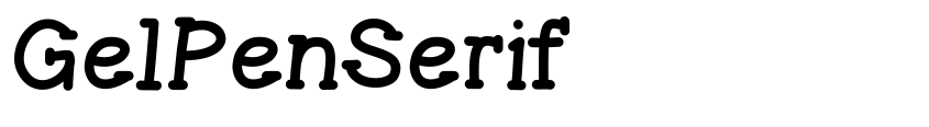 Preview GelPenSerif
