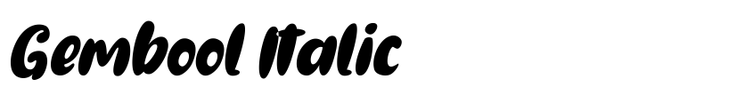 Preview Gembool Italic