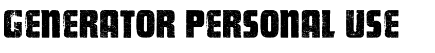 Preview GENERATOR PERSONAL USE 