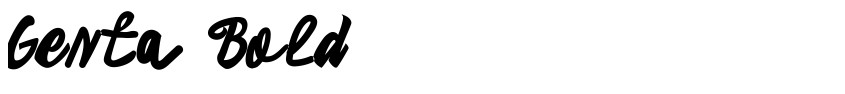 Preview Genta Bold