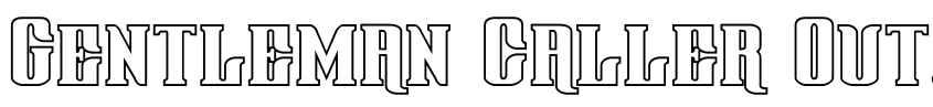 Preview Gentleman Caller Outline
