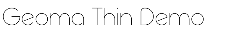 Preview Geoma Thin Demo