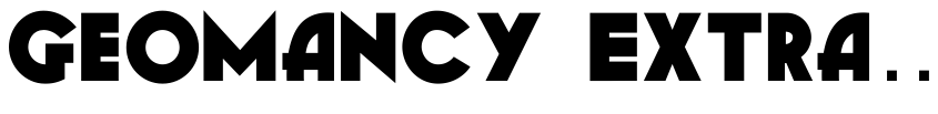 Preview Geomancy Extra Bold