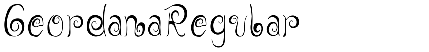 Preview GeordanaRegular