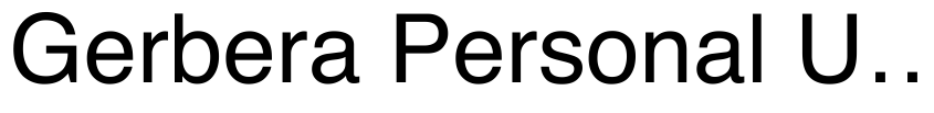 Preview Gerbera Personal Use Only
