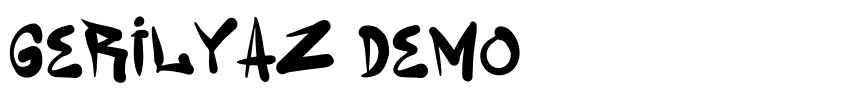 Font Gerilyaz Demo by Satriya Anggun